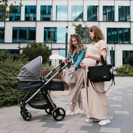 BABYONO Torba carmen dla mamy spacerowa do wózka beżowa