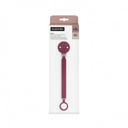 Suavinex Klips do smoczka WONDER VIVA MAGENTA