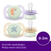 Philips Avent Ultra Start smoczek świecący w ciemności, 2 szt.