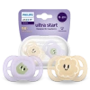 Philips Avent Ultra Start smoczek ortodontyczny, 0-2 m, 2 szt.
