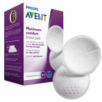Wkładki laktacyjne Jednorazowe Dzień/Noc 24 szt. SCF254/24 Philips Avent