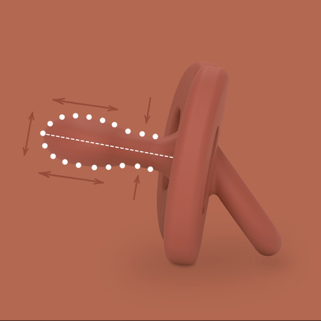 Suavinex Smoczek 100% SILIKONOWY 0-6M SX PRO COLOUR ESSENCE CEGLASTY