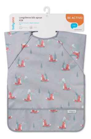 Babyono Śliniak z długim rękawem Fox