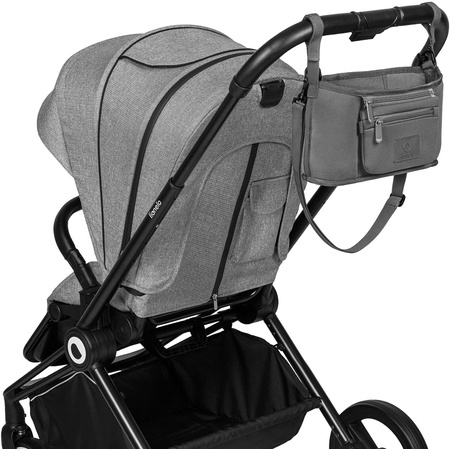 Lionelo Little Cube - poręczny organizer do wózka Grey Stone