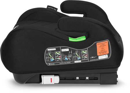 Lionelo Luuk Fix i-Size - podstawka, podwyższenie na fotel 22-36 kg Carbon