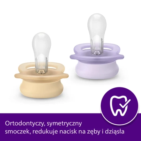 Philips Avent Ultra Start smoczek ortodontyczny, 0-2 m, 2 szt.