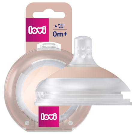 LOVI Smoczek dynamiczny do butelki Mammafeel MINI 0m+