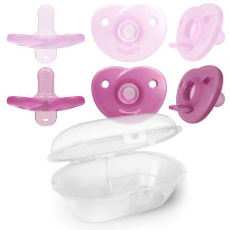 Smoczek Avent uspokajający Philips Smoothie gryzak + etui 0+ 2pak