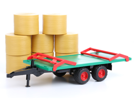 Bruder przyczepa do wywozu balotów